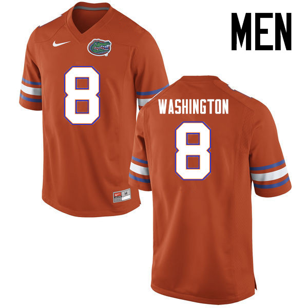 Men Florida Gators #8 Nick Washington College Football Jerseys Sale-Orange - Click Image to Close